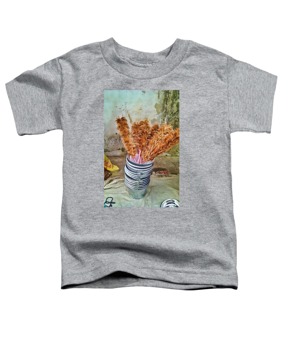 China Toddler T-Shirt featuring the photograph Feather duster bouquet by Cathy Anderson