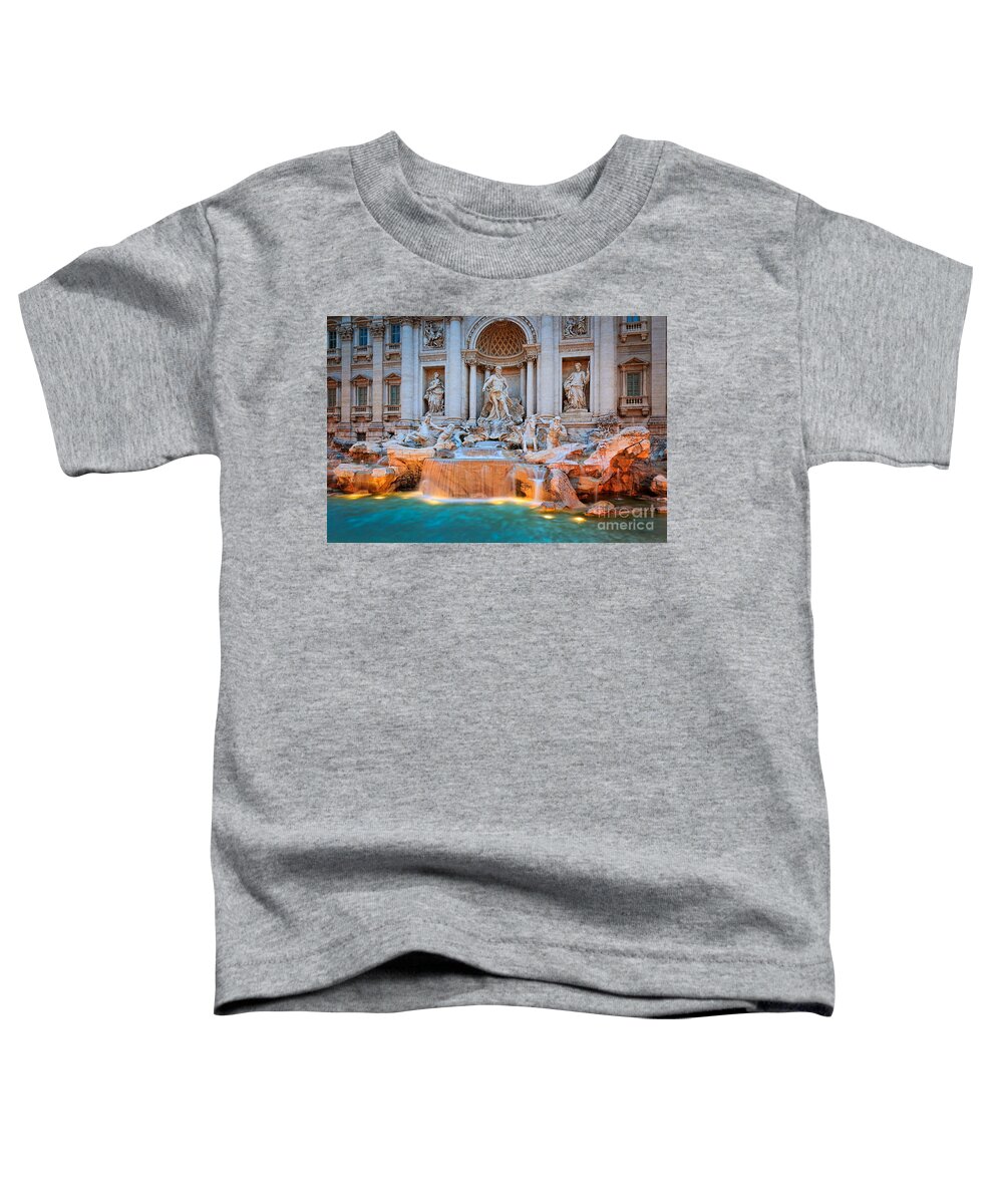 Europe Toddler T-Shirt featuring the photograph Fontana di Trevi by Inge Johnsson