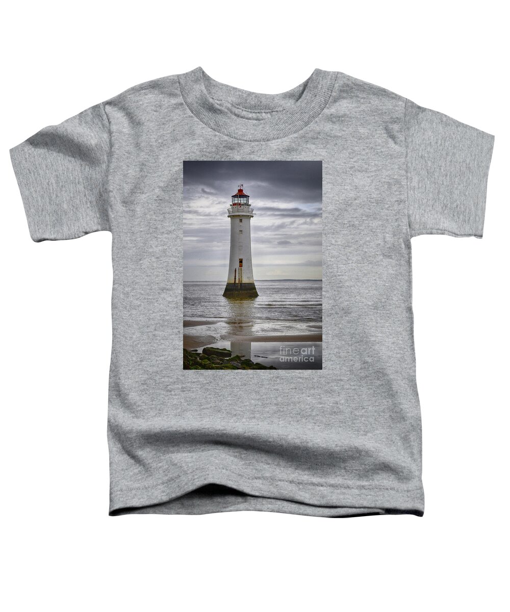 Seascape Toddler T-Shirt featuring the photograph Fort Perch Lighthouse by Spikey Mouse Photography