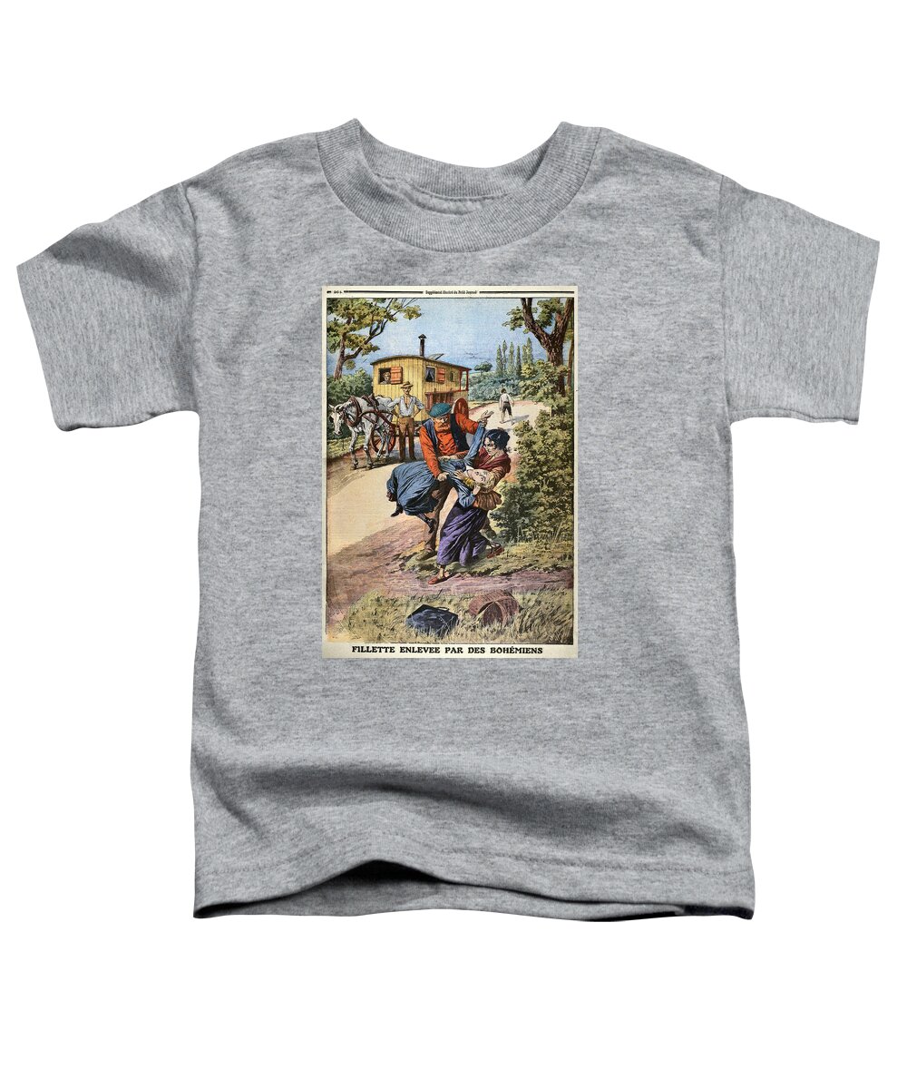 1890 Toddler T-Shirt featuring the drawing France Gypsies, 1890s by Granger