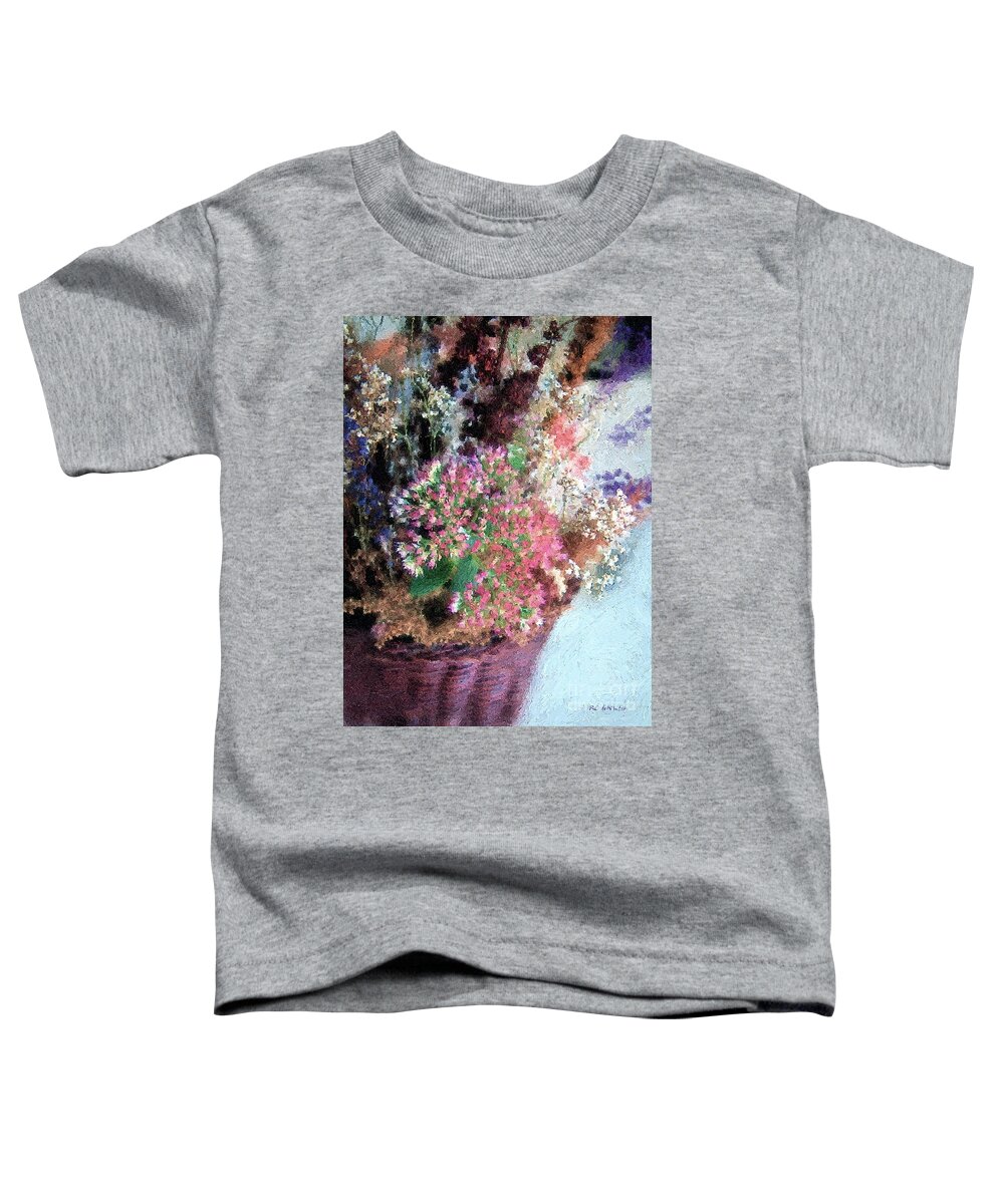 Flowers Toddler T-Shirt featuring the painting From Her Secret Admirer by RC DeWinter