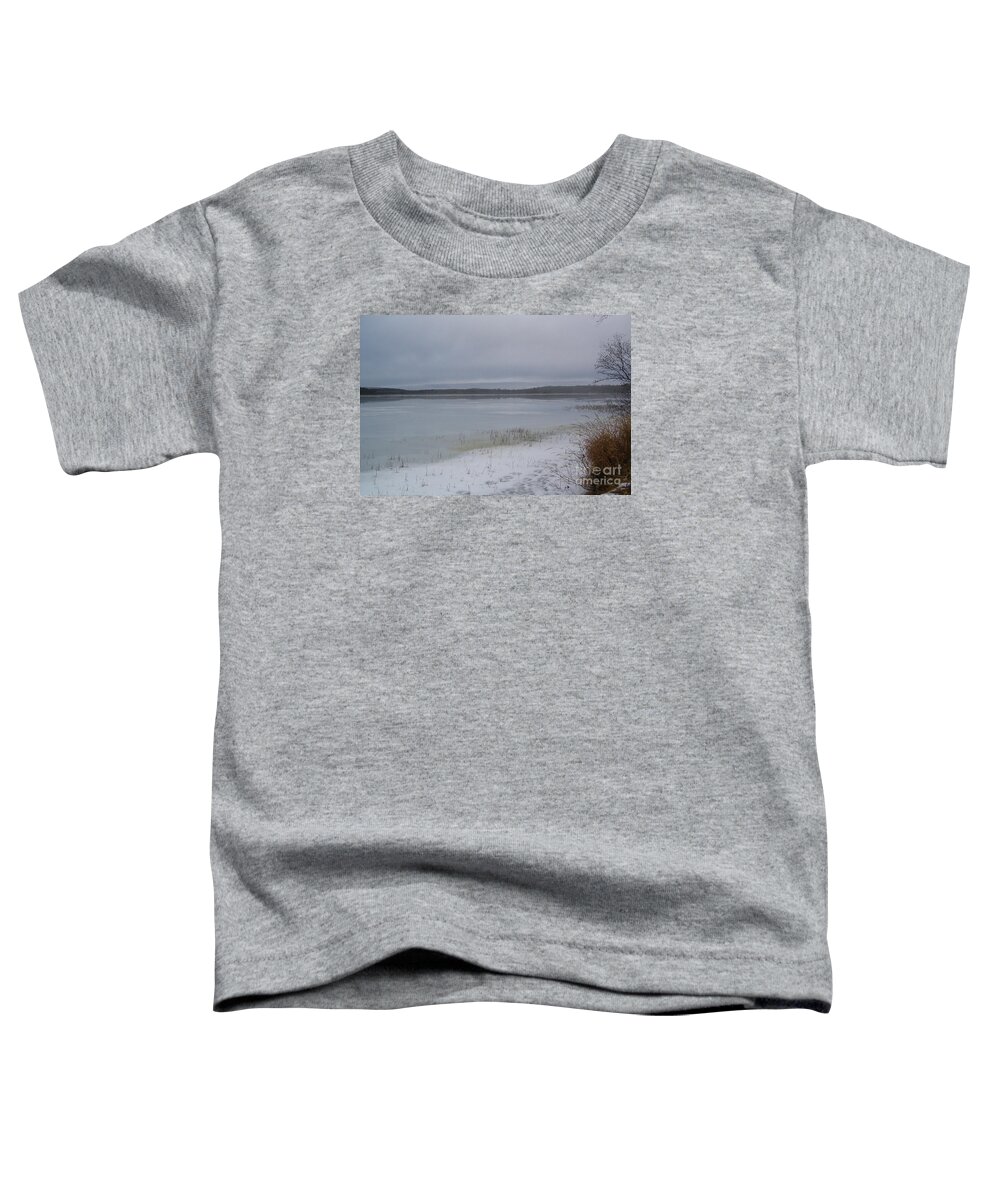 Tranquil Toddler T-Shirt featuring the photograph Frozen Tranquility by Vivian Martin