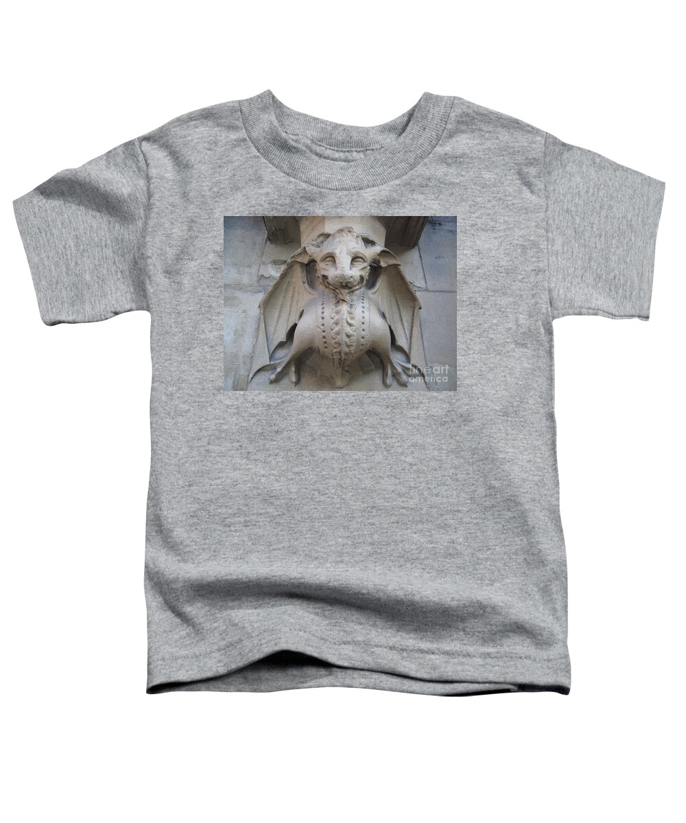 Gargoyle Toddler T-Shirt featuring the photograph Gargoyle On Westminster Palace by Denise Railey