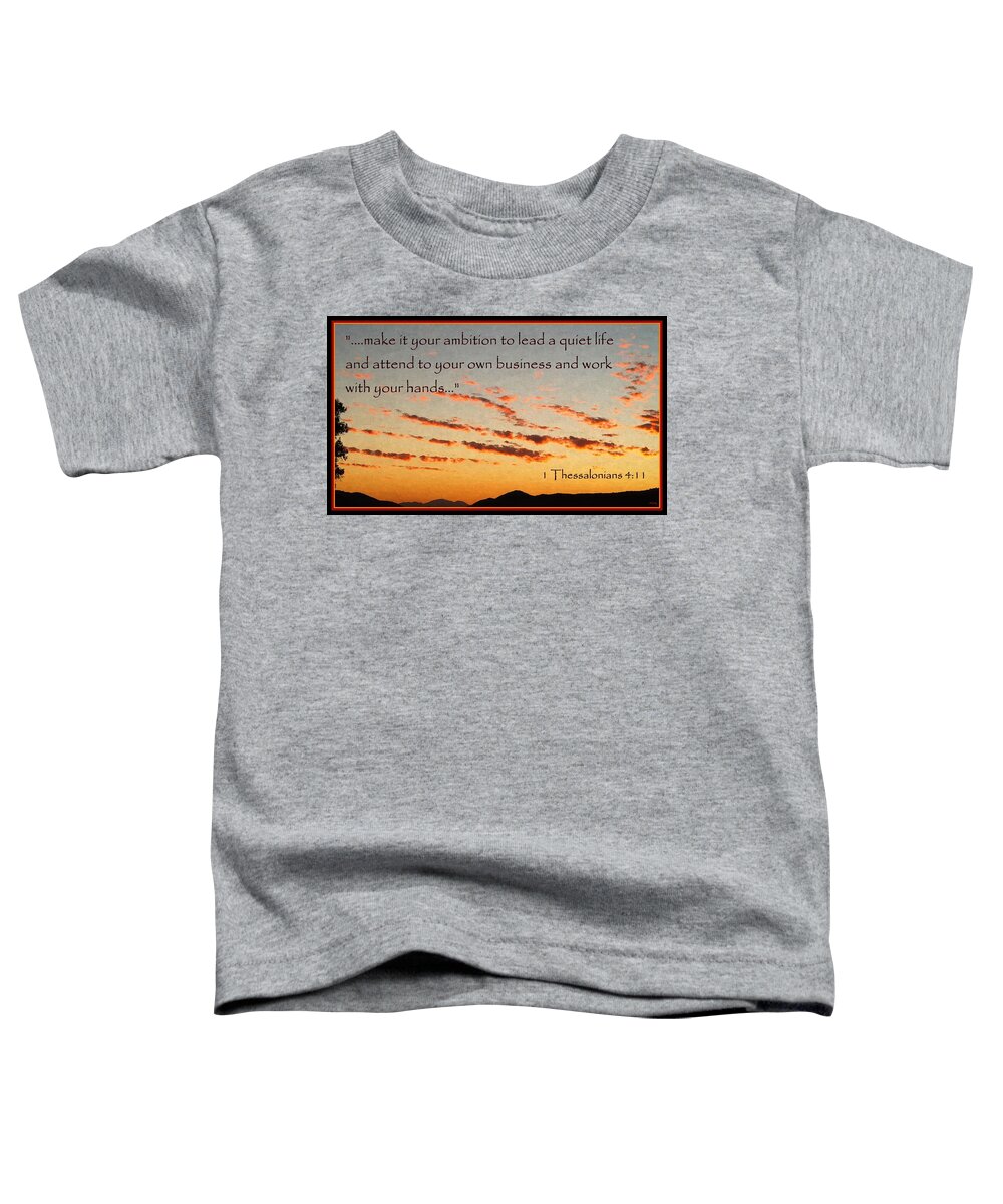 Godly Ambition Toddler T-Shirt featuring the photograph Godly Ambition by Glenn McCarthy Art and Photography