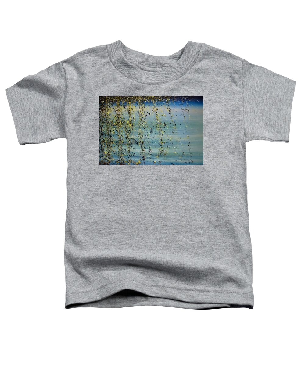 Derek Kaplan Art Toddler T-Shirt featuring the painting Got My Own Sunshine SERIES 10 of 10 by Derek Kaplan