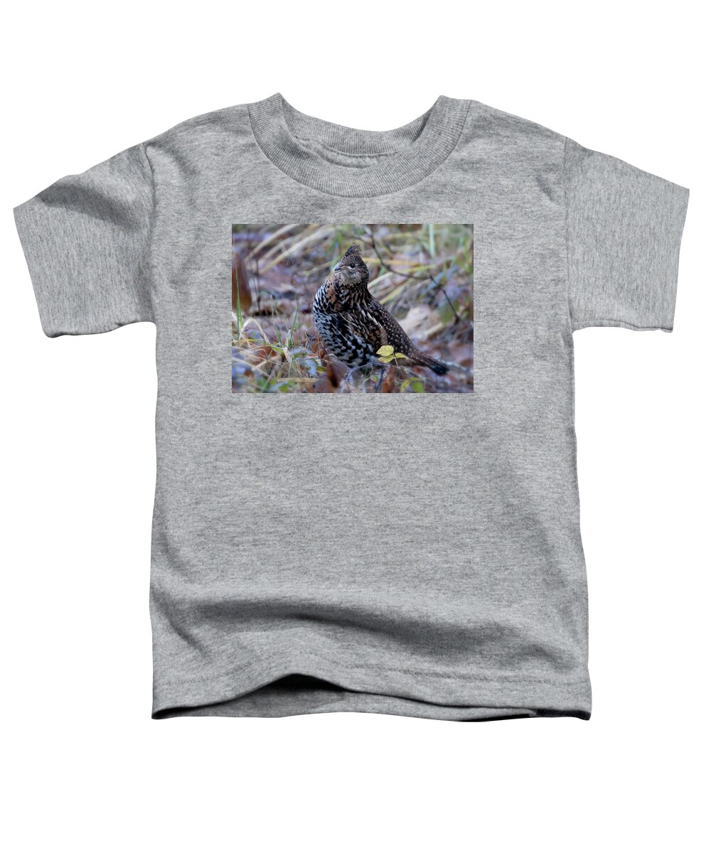 Grouse Toddler T-Shirt featuring the photograph Grouse by Betty Depee