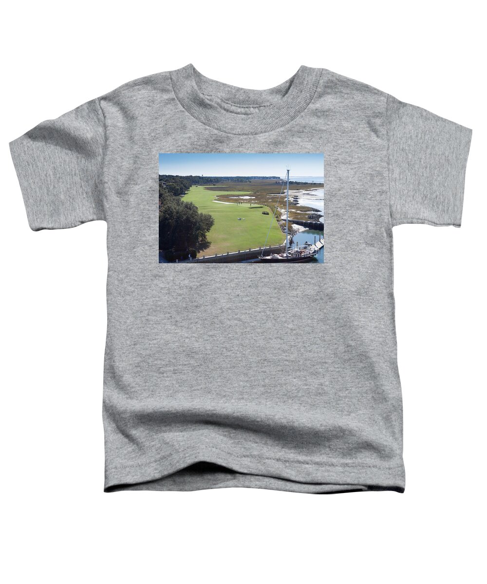 South Carolina Toddler T-Shirt featuring the photograph Harbourtown Golf Course 18th Hole by Thomas Marchessault