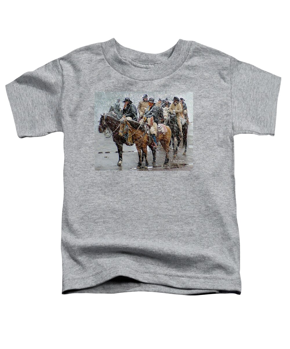 Western Toddler T-Shirt featuring the photograph Hashknife Pony Express by Matalyn Gardner
