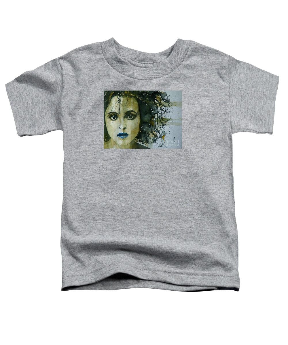 Helena Bonham Carter  Toddler T-Shirt featuring the painting Helena bonham Carter by Paul Lovering