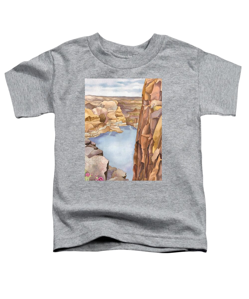Hole In The Rock Painting Toddler T-Shirt featuring the painting Hole in the Rock by Anne Gifford