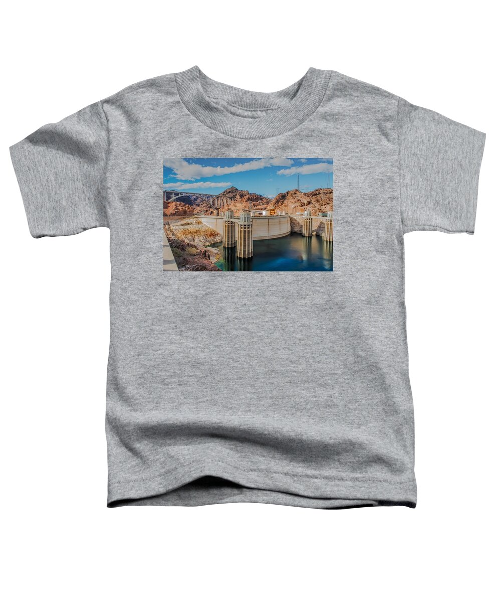 Hoover Dam Reservoir Toddler T-Shirt featuring the photograph Hoover Dam Reservoir by Paul Freidlund