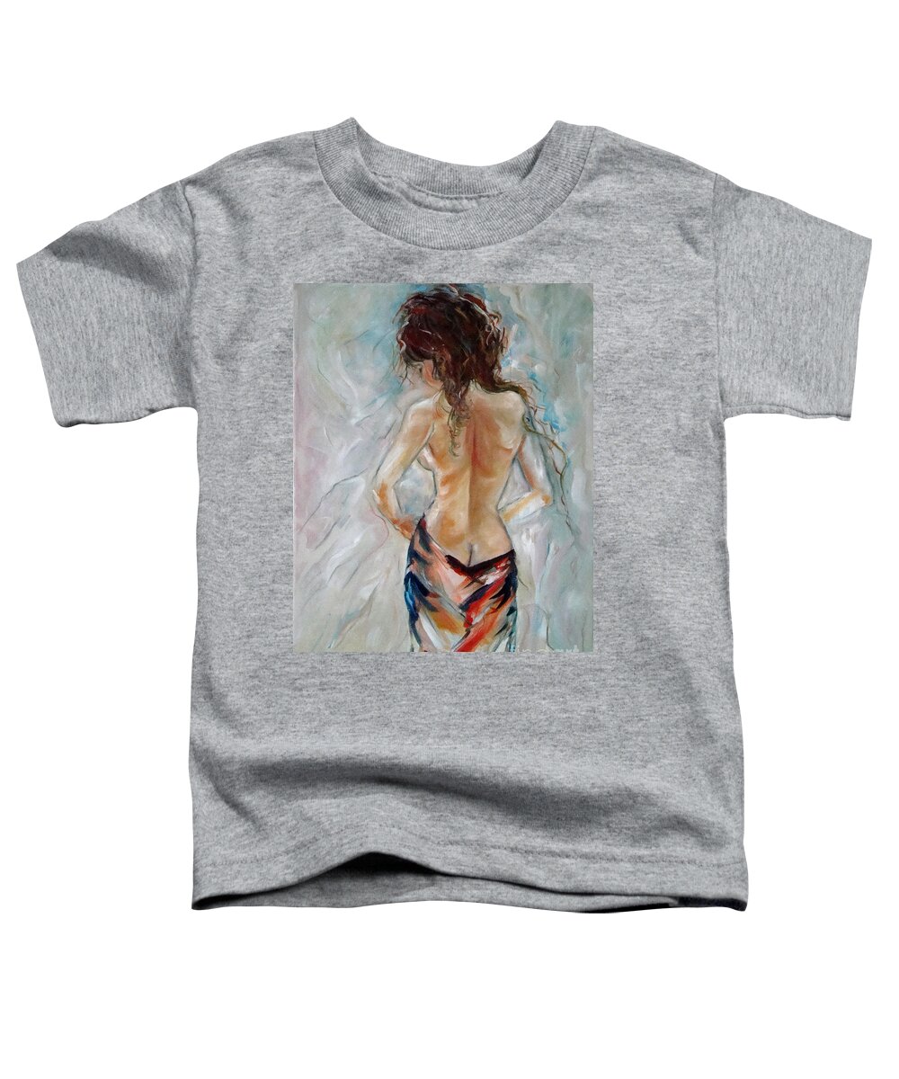 Contemporary Art Toddler T-Shirt featuring the painting Hot Summer by Silvana Abel
