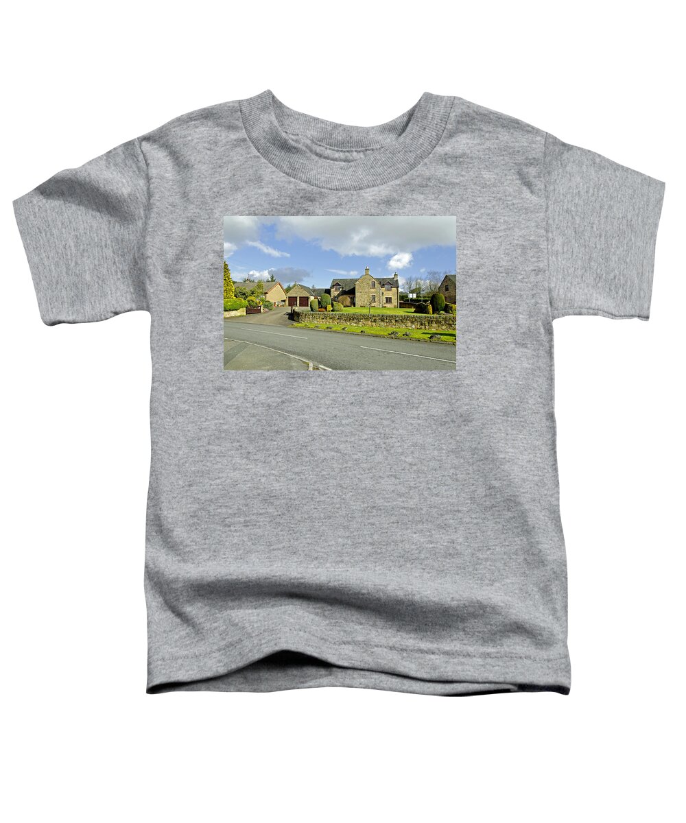 Cotton Toddler T-Shirt featuring the photograph Houses in Cotton Lane near to the Inn by Rod Johnson
