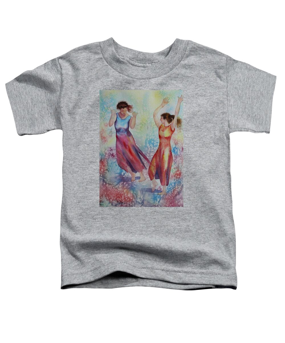 Dance Toddler T-Shirt featuring the painting I Hope You Dance by Ruth Kamenev