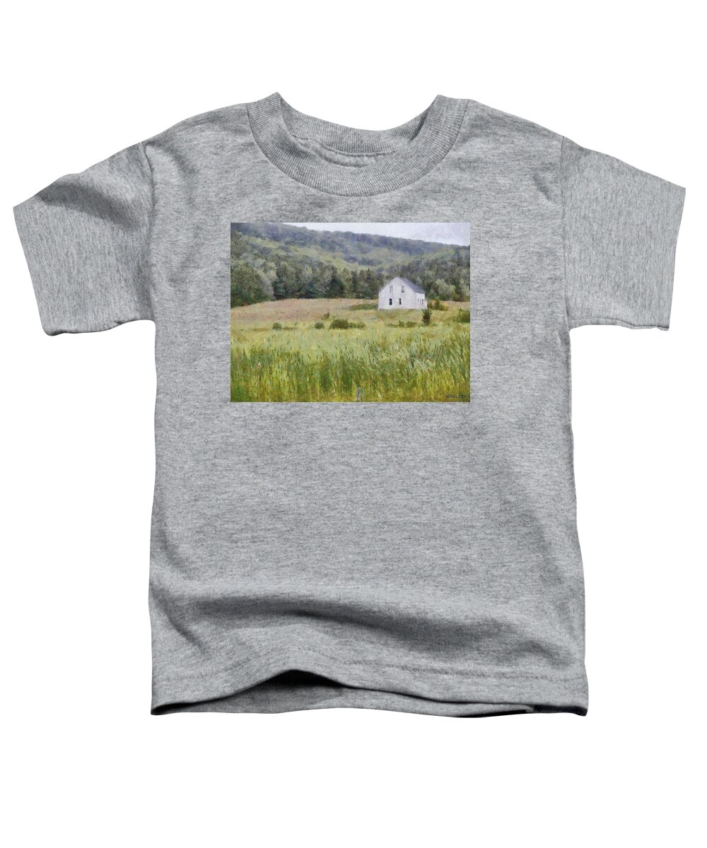 Alone Toddler T-Shirt featuring the painting Idyllic Isolation by Jeffrey Kolker