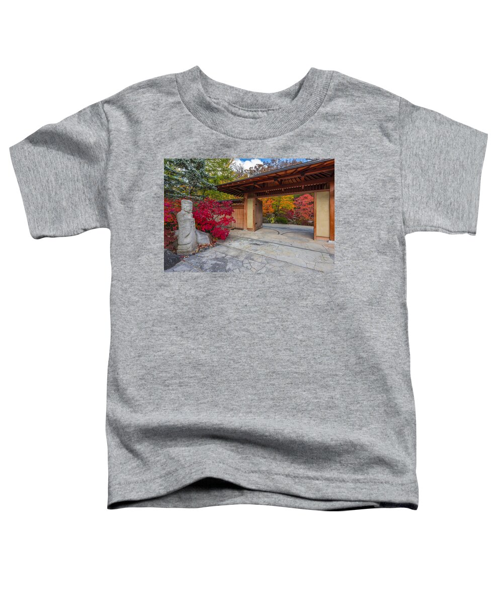 Japanese Gardens Toddler T-Shirt featuring the photograph Japanese Main Gate by Sebastian Musial