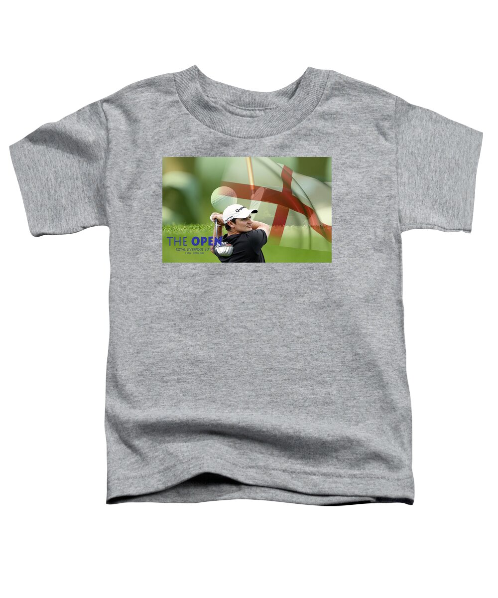 Play Toddler T-Shirt featuring the photograph Justin Rose by Spikey Mouse Photography