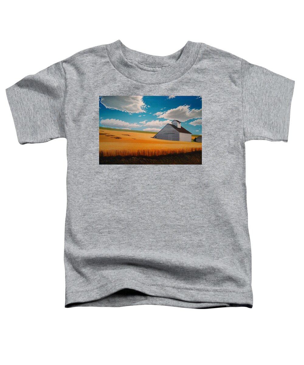 Landscape Toddler T-Shirt featuring the painting Kamiak in Summer by Leonard Heid