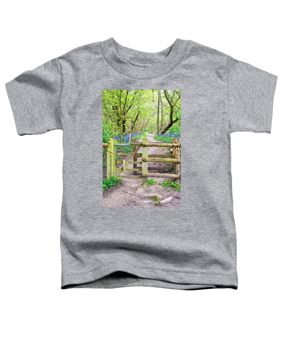 Bluebell Toddler T-Shirt featuring the photograph Kissing Gate by Roy Pedersen