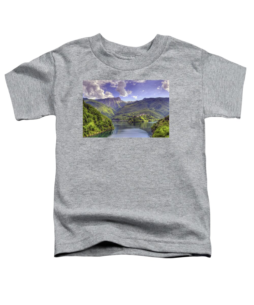 Travel Toddler T-Shirt featuring the photograph Lago di Vagli by Matt Swinden