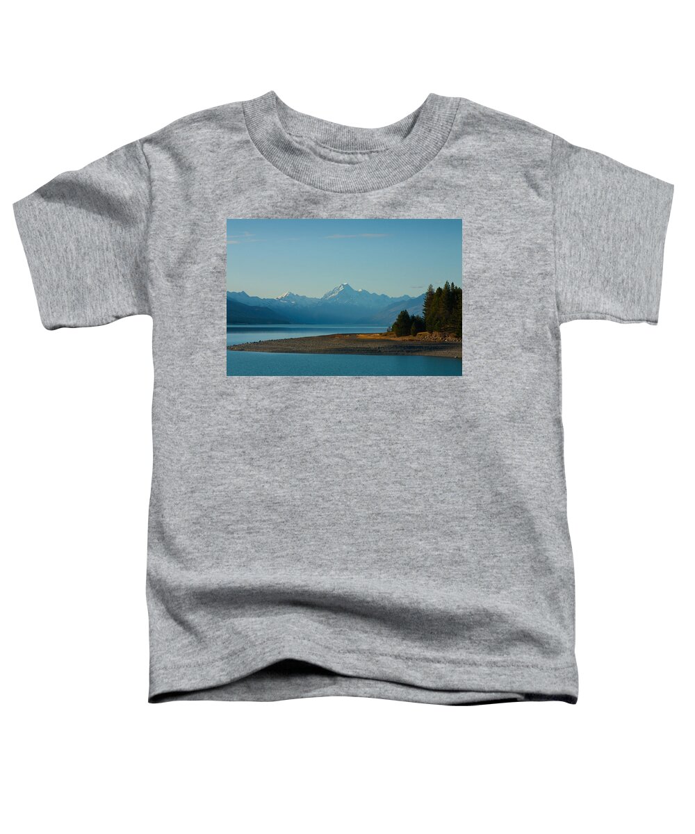 Lake Toddler T-Shirt featuring the photograph Lake and Mountains by Jenny Setchell