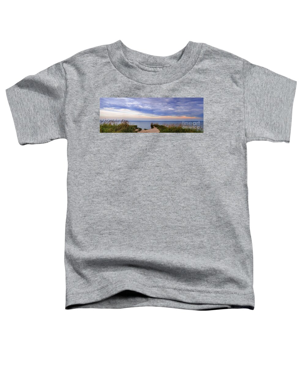 Landscape Toddler T-Shirt featuring the photograph Lake Ontario at Scarborough Bluffs by Elena Elisseeva