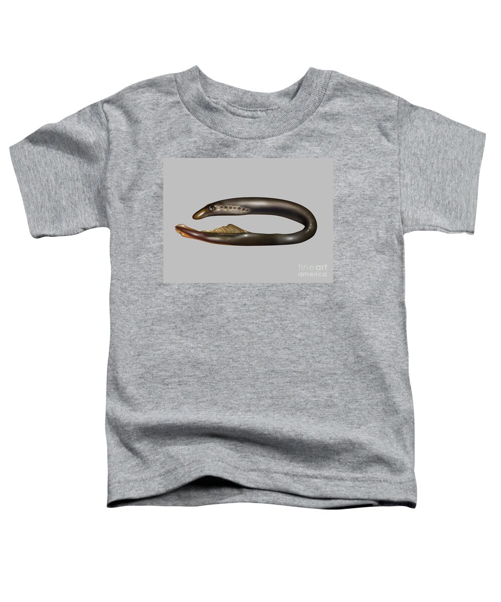 Nature Toddler T-Shirt featuring the photograph Lamprey Eel, Illustration by Gwen Shockey