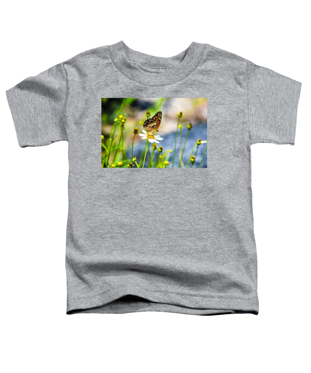 Flowers Toddler T-Shirt featuring the photograph Last Bloomin Flower by Mary Hahn Ward