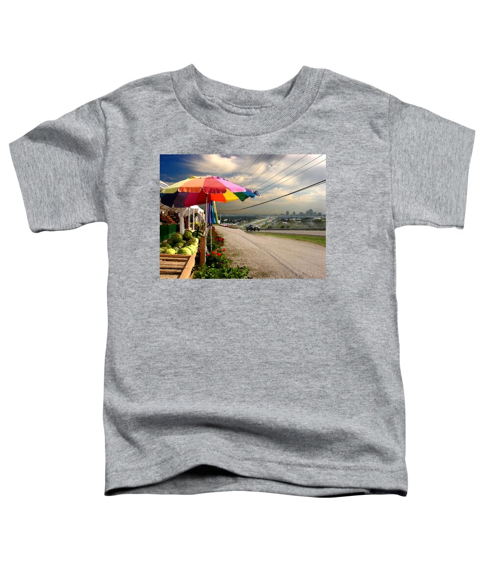 Landscape Toddler T-Shirt featuring the digital art Leaving Oz by Steve Karol