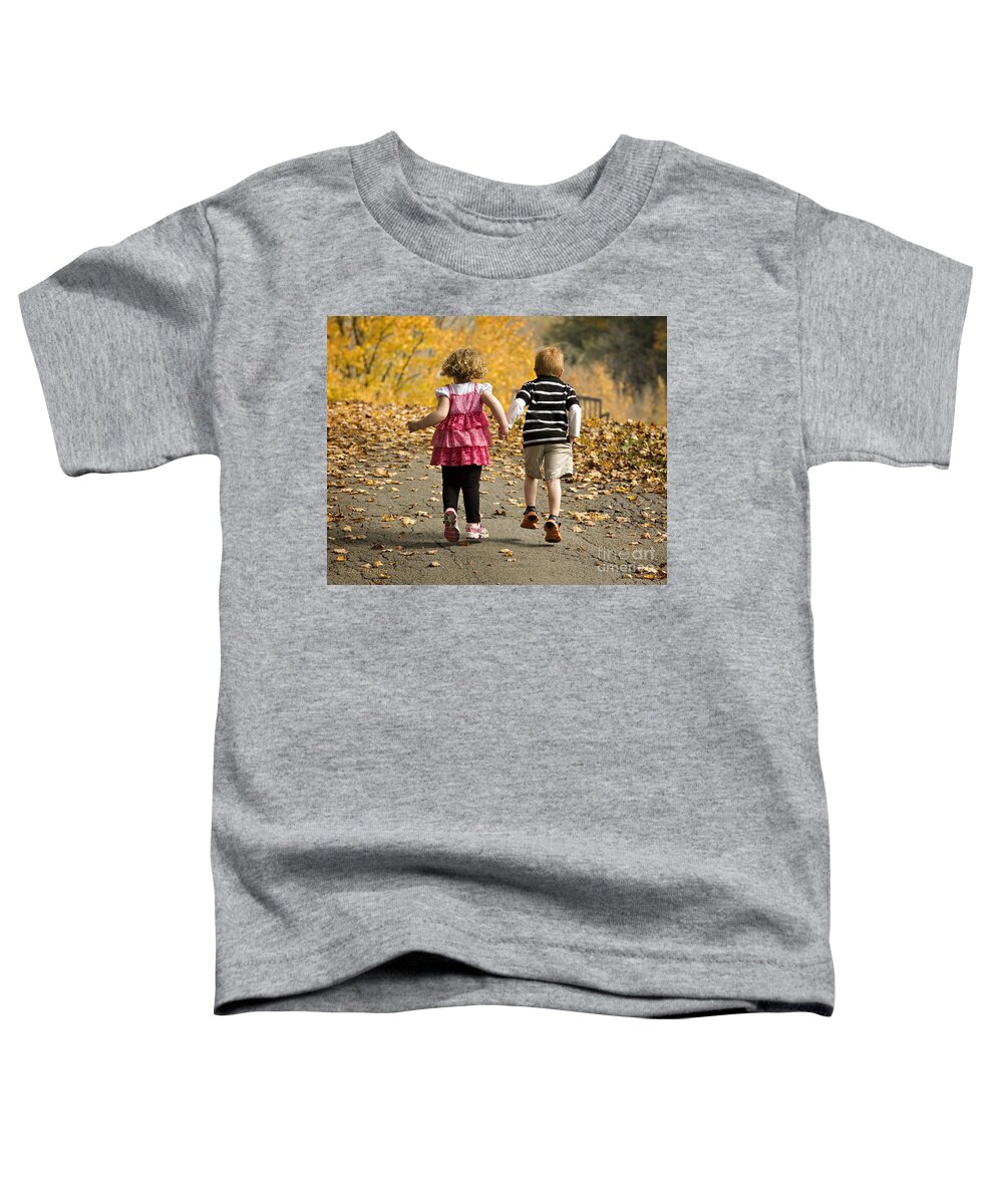 Children Toddler T-Shirt featuring the photograph Let's Get Out of Here by Carol Lynn Coronios