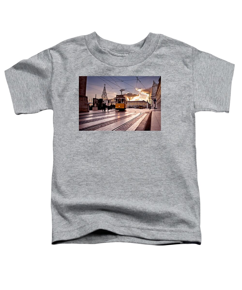 Lisbon Toddler T-Shirt featuring the photograph Lisbon light by Jorge Maia