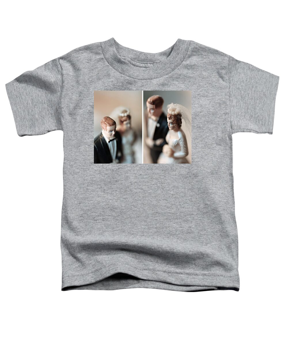 Wedding Topper Toddler T-Shirt featuring the photograph Love Story by Trish Mistric