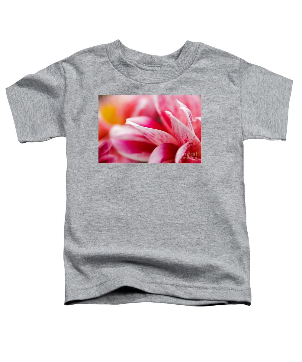 Pink Toddler T-Shirt featuring the photograph Macro image of a pink flower by Nick Biemans