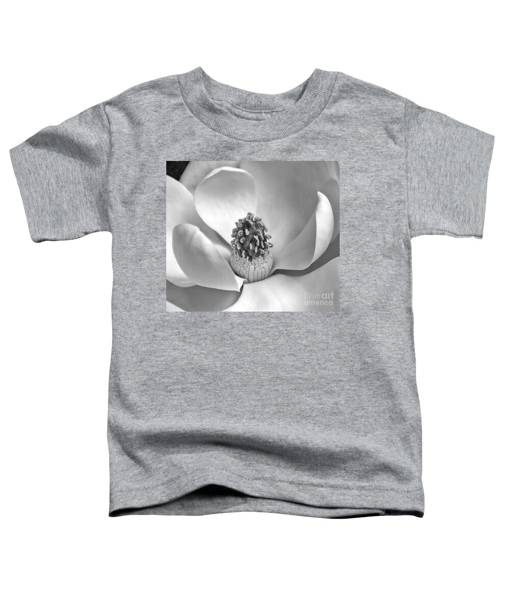 Jemmy Archer Toddler T-Shirt featuring the photograph Magnolia BW by Jemmy Archer