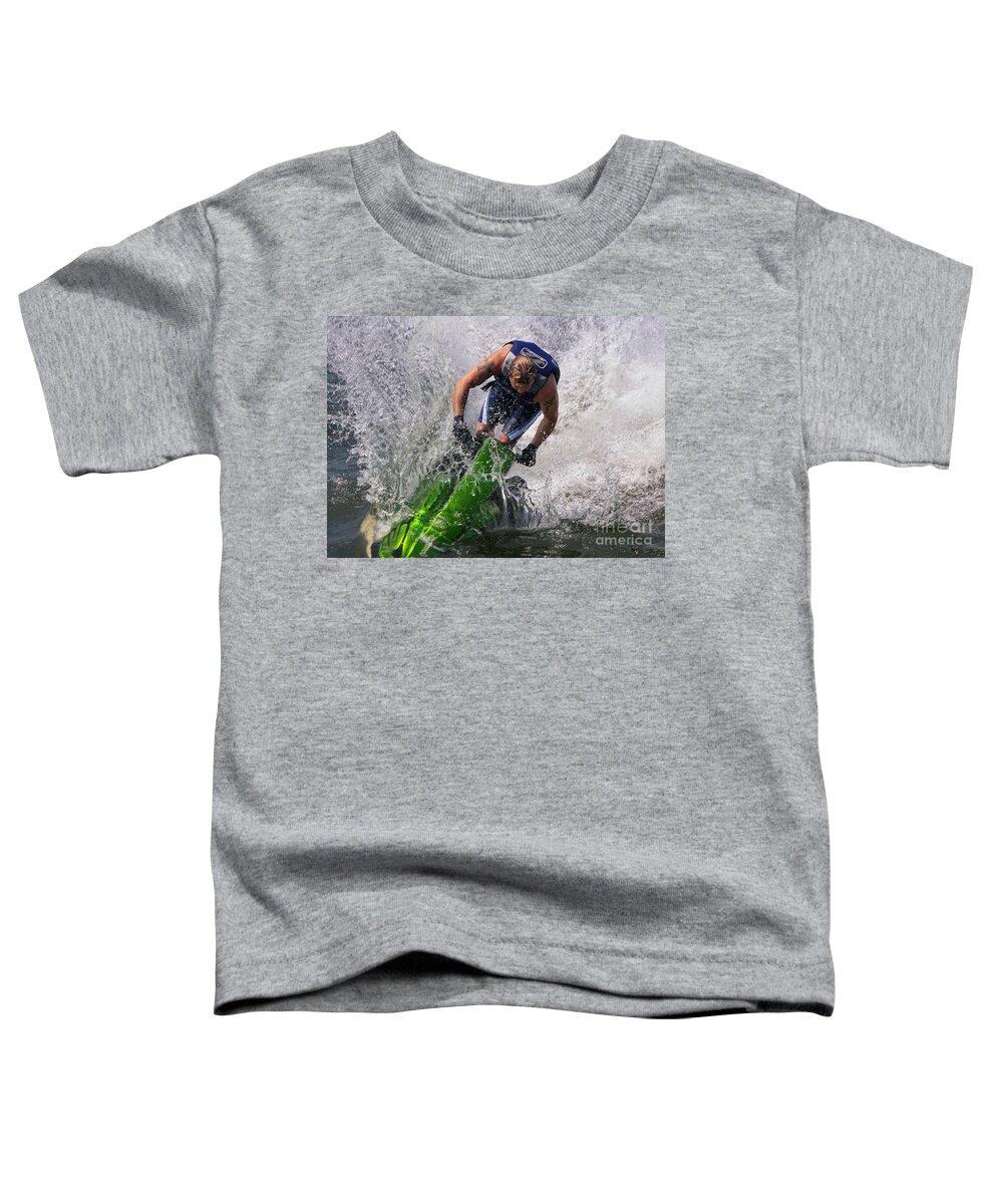 Jet Ski Toddler T-Shirt featuring the photograph Making Waves by Geoff Crego