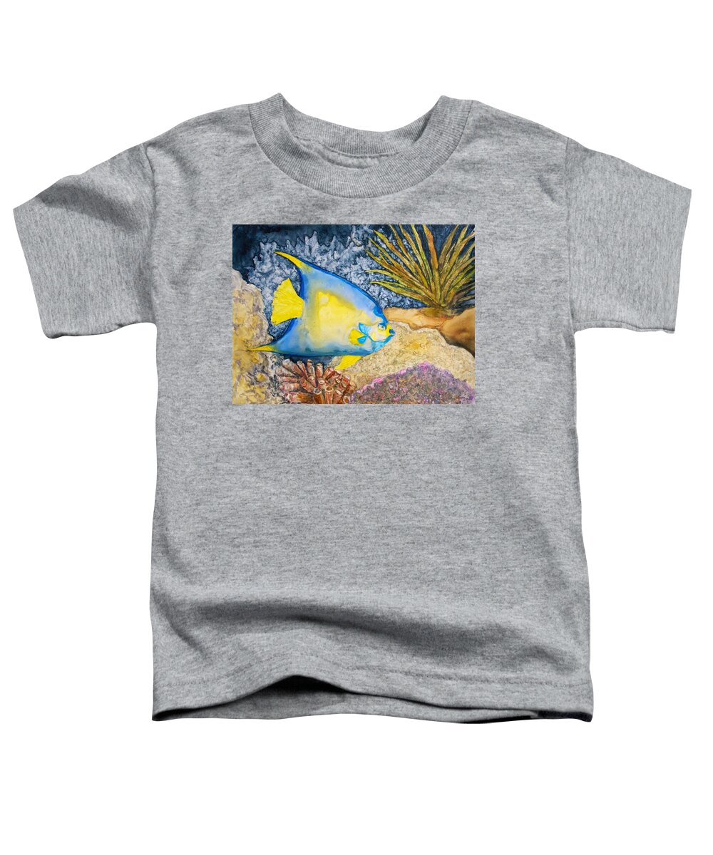 Queen Angel Toddler T-Shirt featuring the painting Martinique Angel by Patricia Beebe