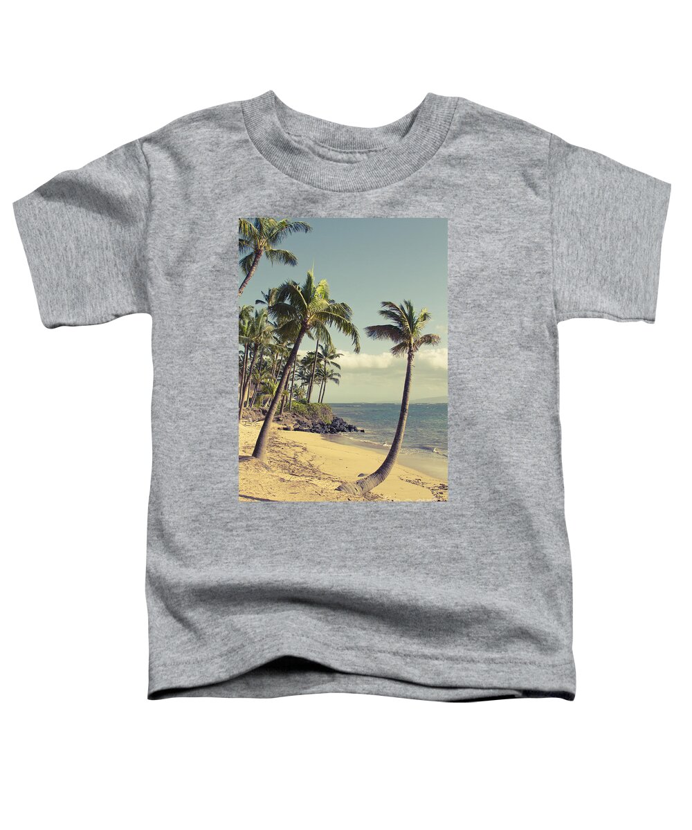 Maui Lu Toddler T-Shirt featuring the photograph Maui Lu Beach Hawaii by Sharon Mau