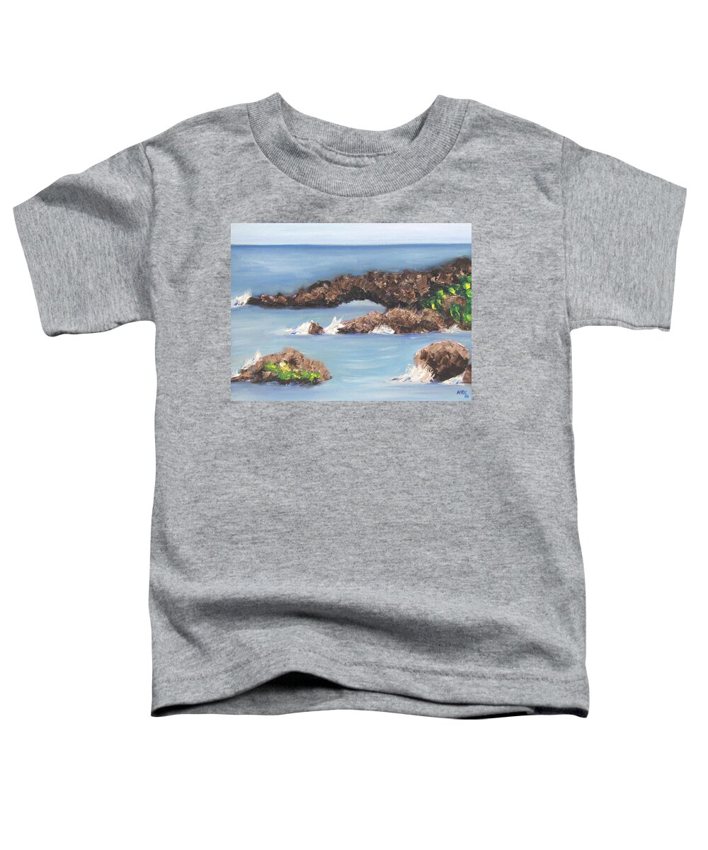 Maui Toddler T-Shirt featuring the photograph Maui Rock Bridge by Natalie Rotman Cote