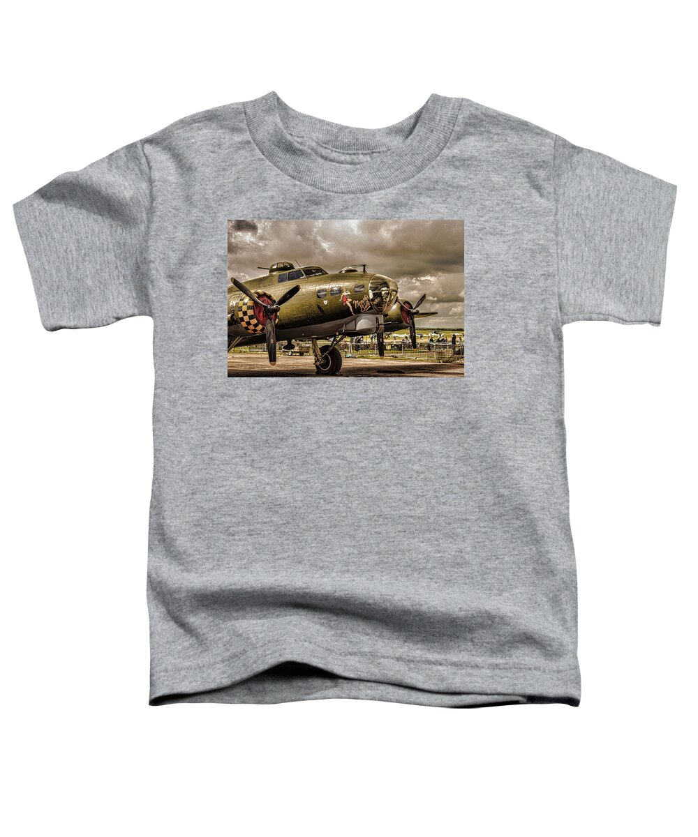 Duxford Toddler T-Shirt featuring the photograph Memphis Belle by Martin Newman