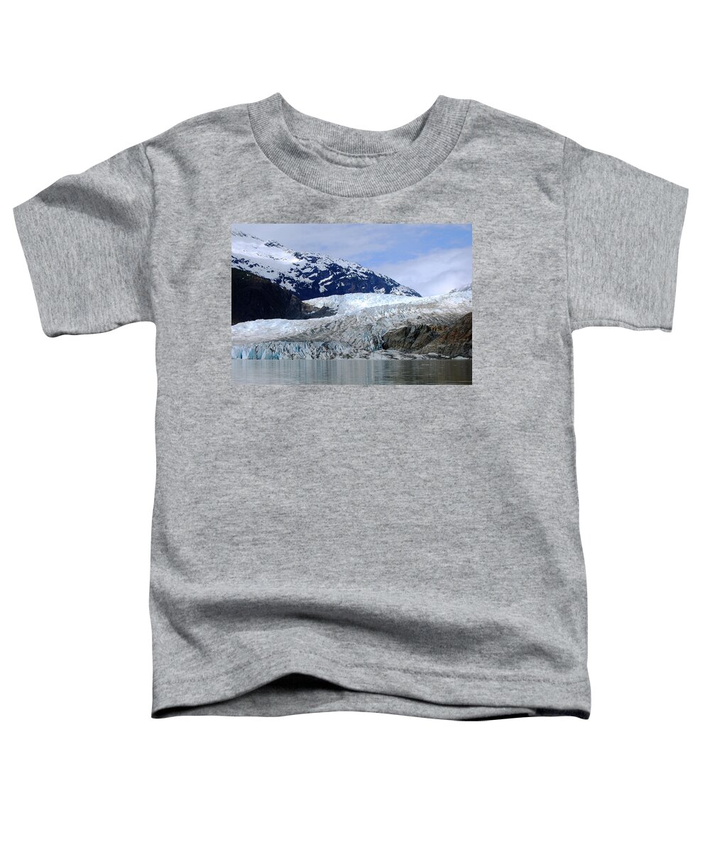 Mendenhall Glacier Toddler T-Shirt featuring the photograph Mendenhall Glacier by Ray Fairbanks