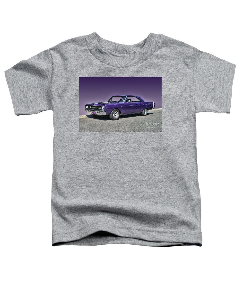 Dodge Toddler T-Shirt featuring the photograph Mopar Purple Skies by Randy Harris