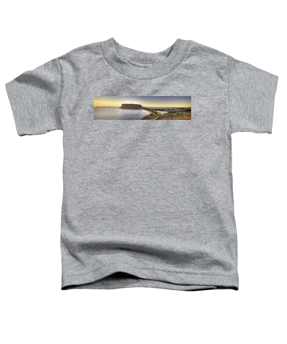 Landscape Toddler T-Shirt featuring the painting Morning has broken by Frank Lee