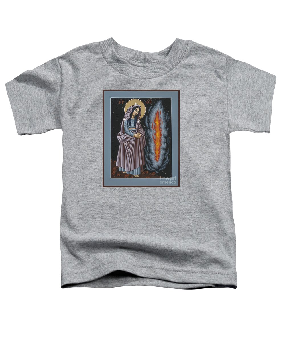Mother Of God Toddler T-Shirt featuring the painting Mother of God of Kosovo 087 by William Hart McNichols