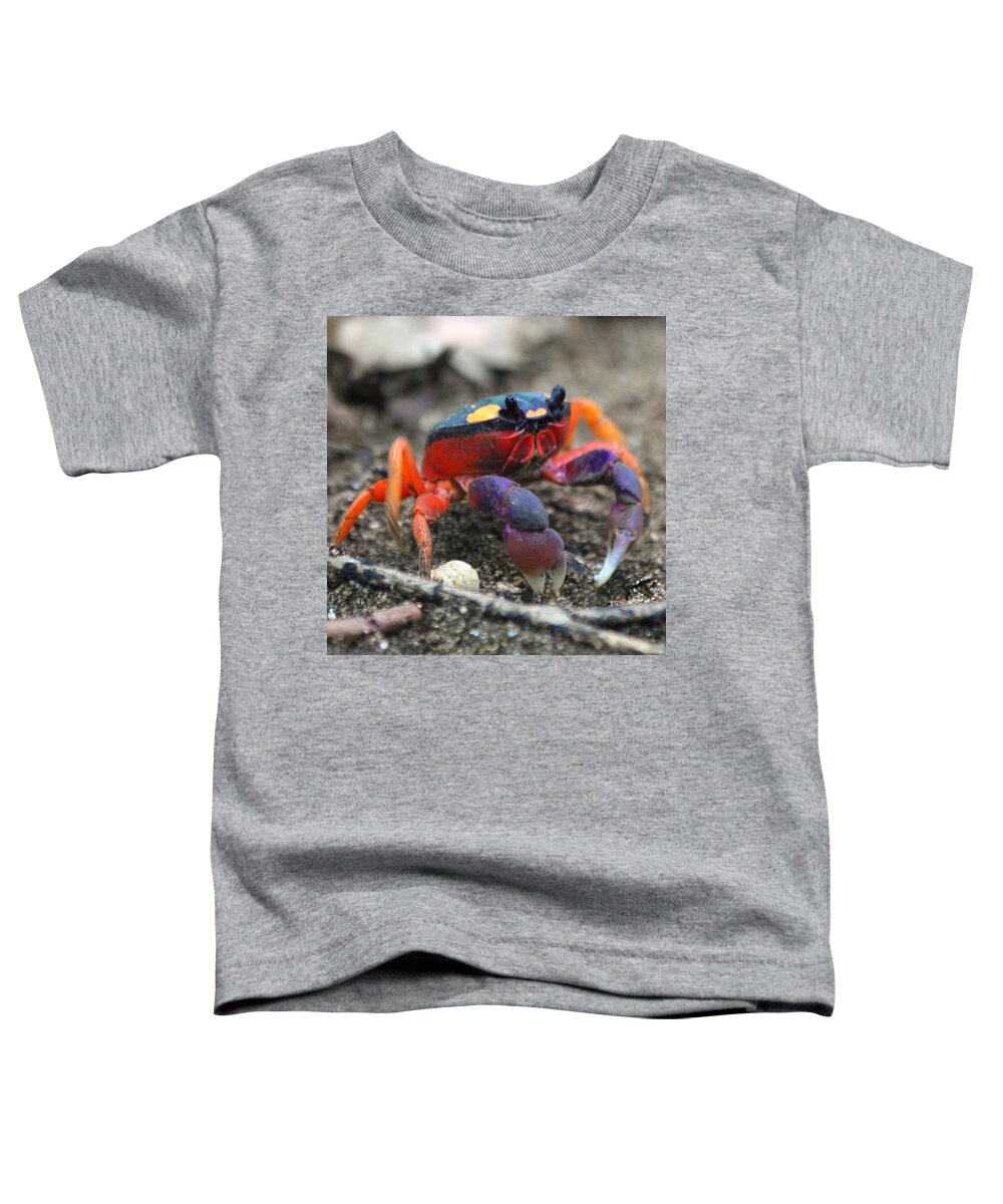 Crab Toddler T-Shirt featuring the photograph Mouthless Crab by Nathan Miller