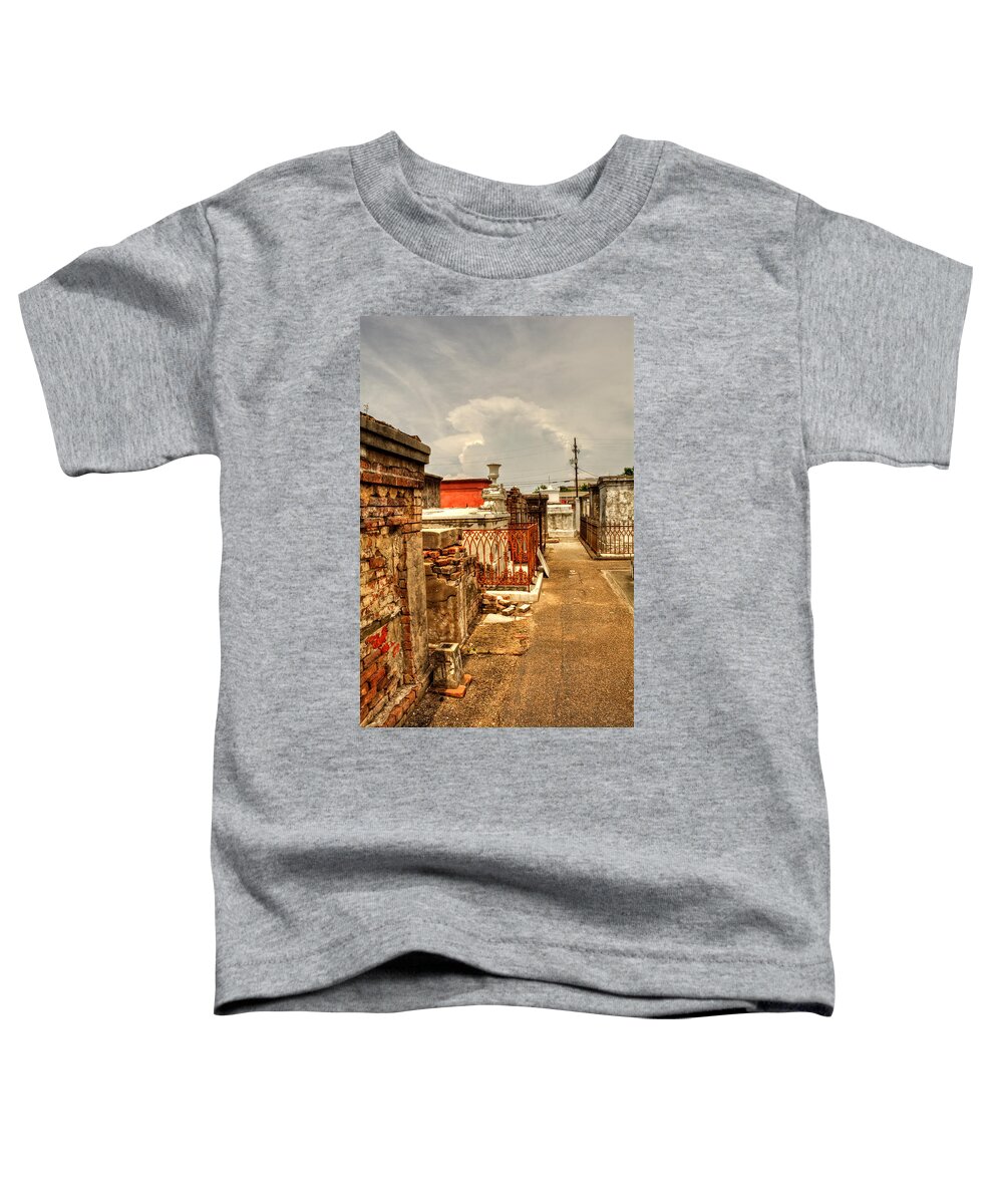 Graveyard Toddler T-Shirt featuring the photograph New Orleans Graveyard by Greg and Chrystal Mimbs