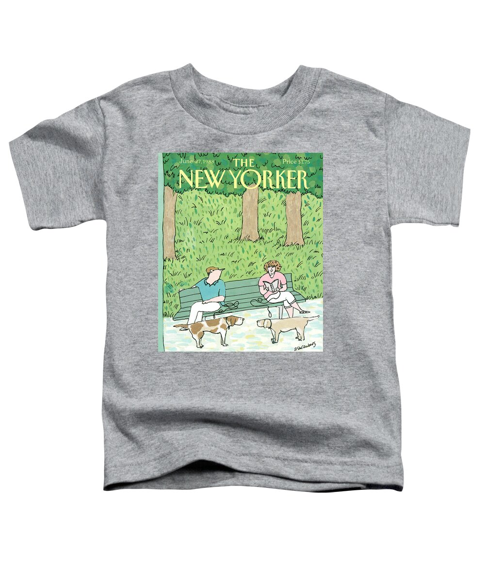 Romance Toddler T-Shirt featuring the painting New Yorker June 27th, 1988 by Devera Ehrenberg