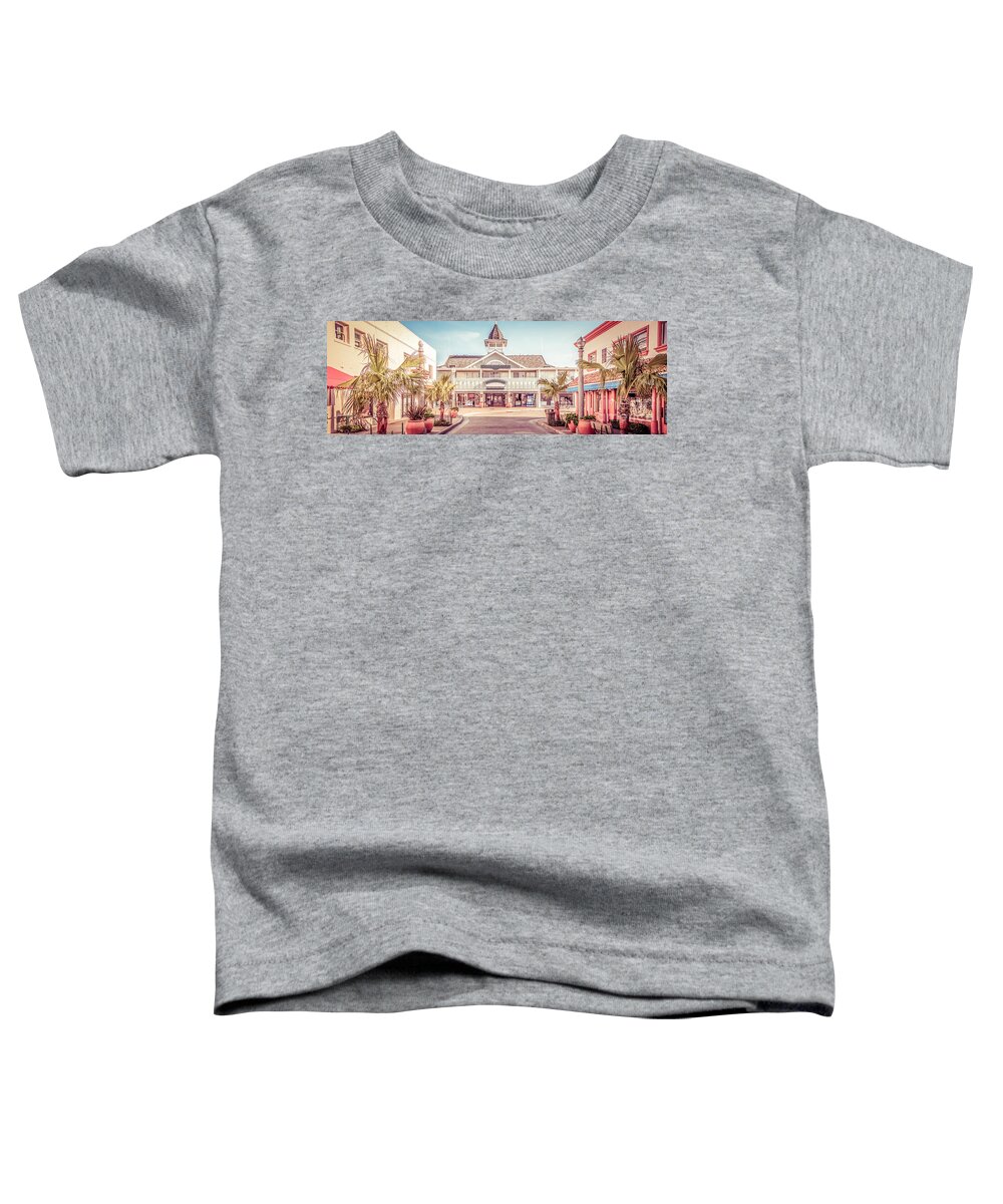 America Toddler T-Shirt featuring the photograph Newport Beach Panorama Photo of Balboa Main Street by Paul Velgos