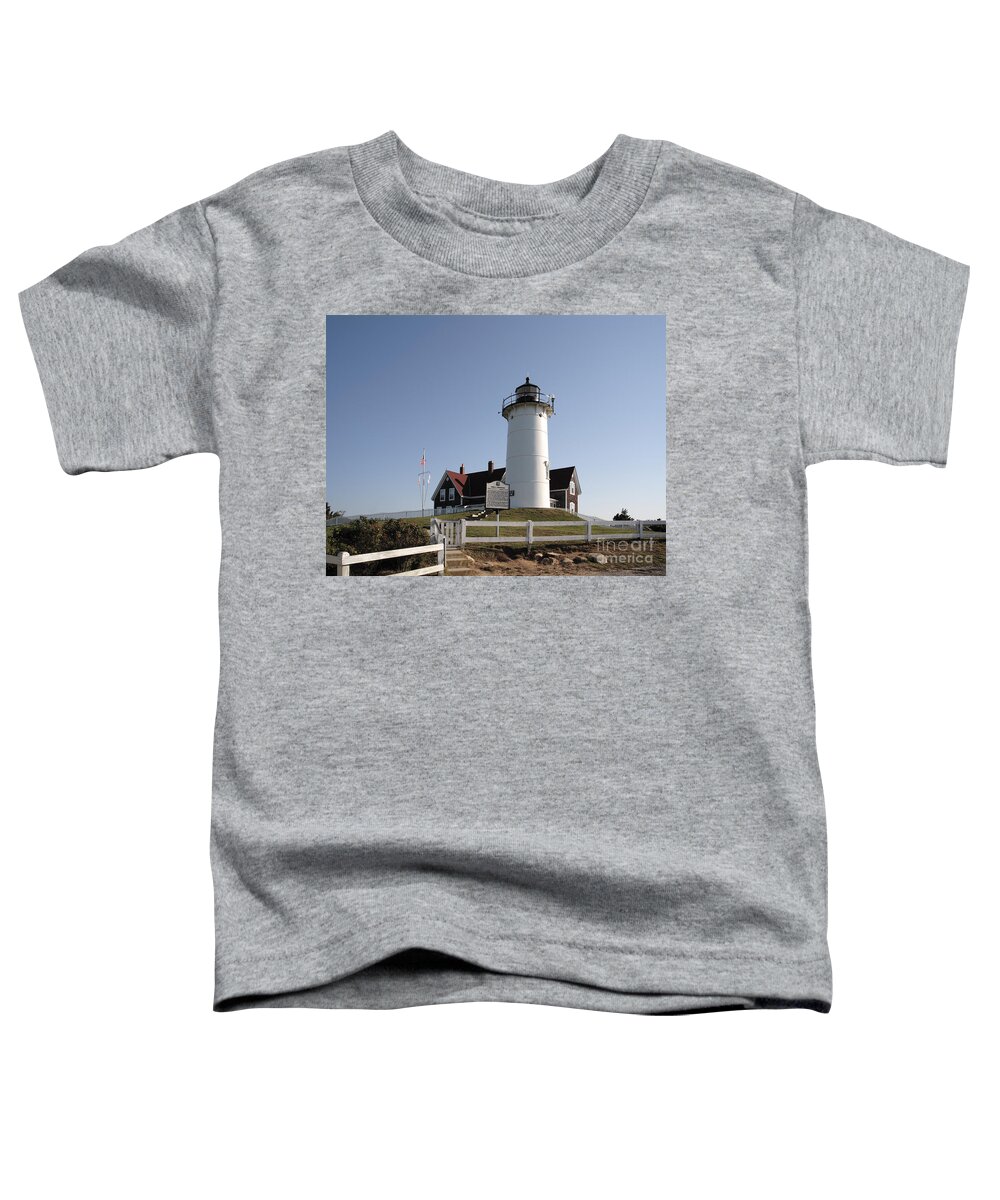Falmouth Toddler T-Shirt featuring the photograph Nobska Lighthouse on Cape Cod at Woods Hole Massachusetts by William Kuta