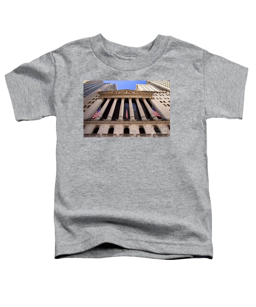 New York Toddler T-Shirt featuring the photograph NY Stock Exchange by Brian Jannsen