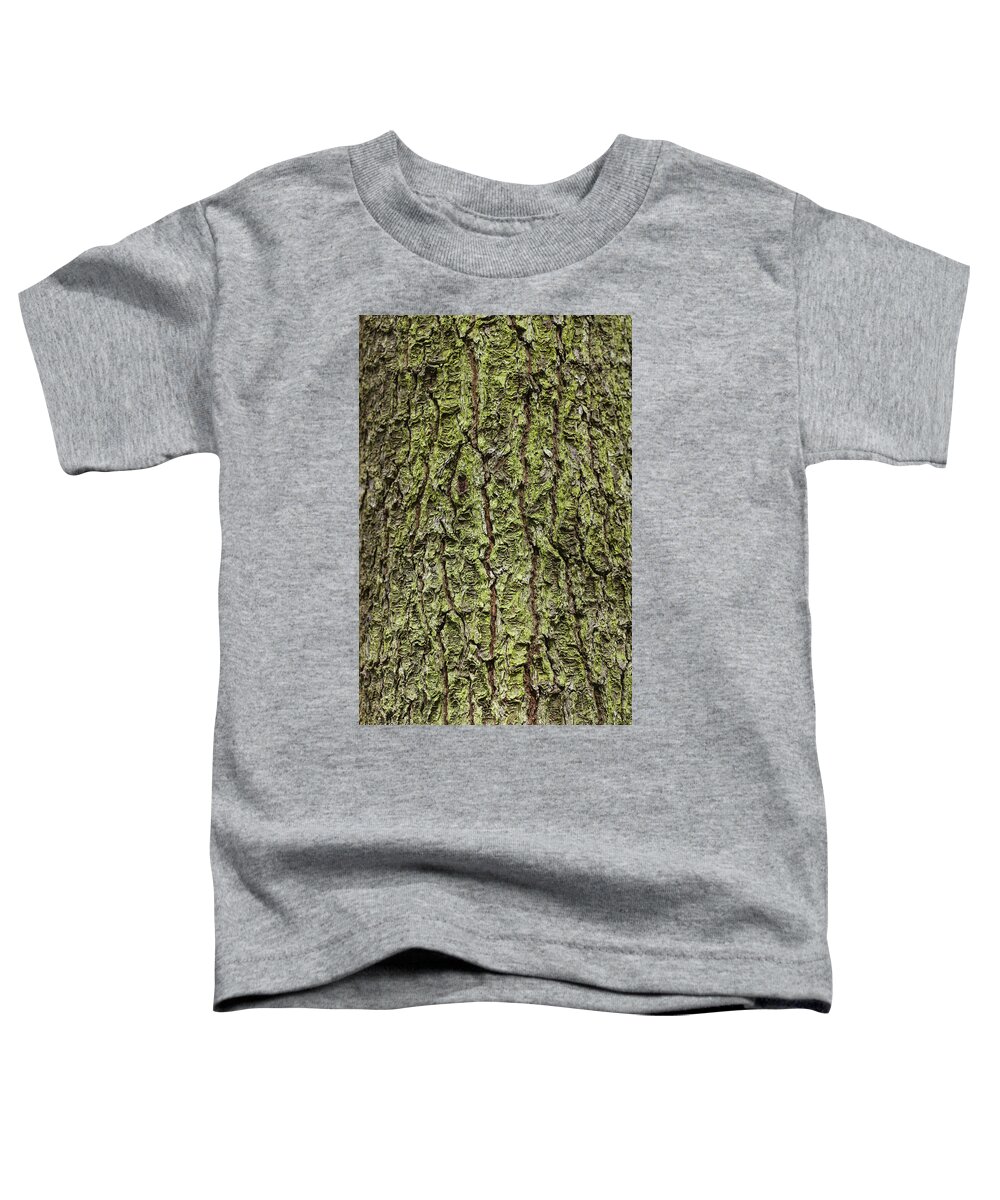 Lichen Toddler T-Shirt featuring the photograph Oak with lichen by Allan Morrison
